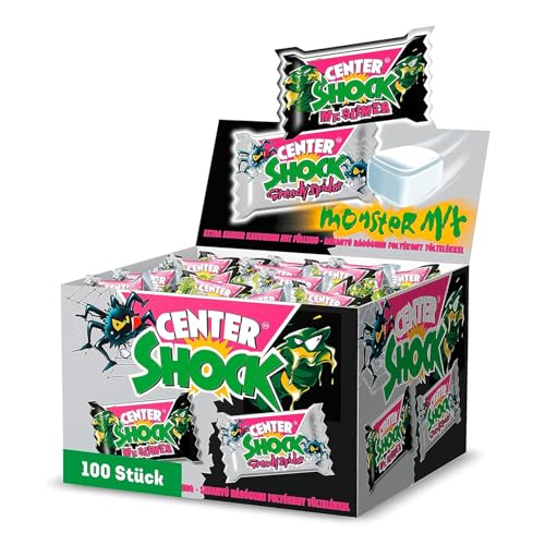 🎉 Entdecke den ultimativen Genuss! Center Shock Monster Mix Box: 100 extra-sauer Kaugummis mit Cola- & Blutorangen-Geschmack! Perfekt für Geburtstage, Piñatas & Halloween! 🍬🎈 #Süßigkeiten #PartySnack #Halloween 🎃