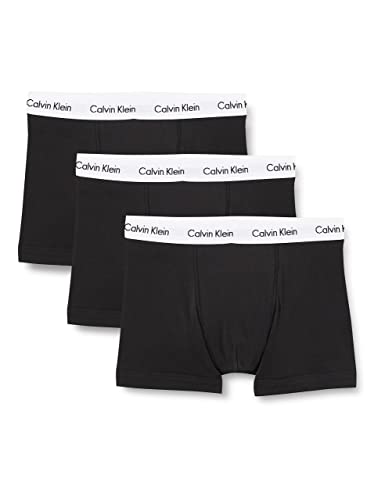 "Stylische Calvin Klein Herren Boxershorts Low Rise TRUNK im 3er Pack - Komfort ohne Eingriff in Schwarz (XL) | Perfekt für jeden Tag! #CalvinKlein #Boxershorts #Herrenmode #Komfort"