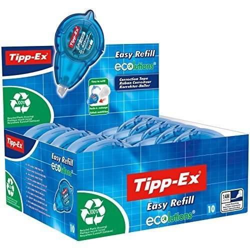 "Optimale Schreibkorrektur für Büro & Schule: Tipp-Ex Easy Refill ECOlutions – 10er Pack Nachfüllbare Kassetten, 14m x 5mm für müheloses Korrigieren! #TippEx #Bürobedarf #Schule"