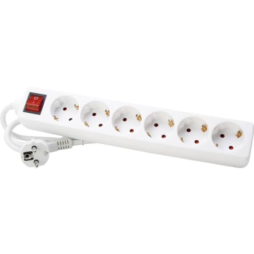 📍 **Kopp 120913004 socket strip 6-way with illuminated switch white**