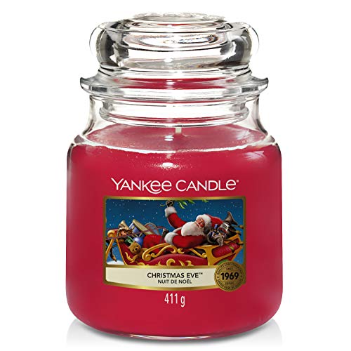 „Entdecke die perfekte Weihnachtsatmosphäre mit Yankee Candle Duftkerze im Glas – Christmas Eve! 🎄🔥 Genieße bis zu 75 Stunden unwiderstehlichen Duft! #YankeeCandle #Weihnachtsduft“