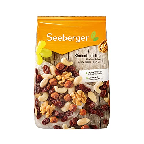 Entdecke die nahrhafte Power von Seeberger Studentenfutter! 🍏🌰 Klassische Nuss-Frucht-Mischung mit Haselnüssen, Mandeln & Rosinen – vegan & voller Vitamin E! #Snacks #Vegan #Nüsse #Gesundheit