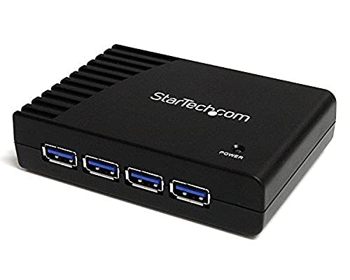 "Entdecke den StarTech.com 4 Port SuperSpeed USB 3.0 Hub in elegantem Schwarz – Perfekte Lösung für schnellen Datentransfer! #USBHub #StarTech #SuperSpeed #Technik"