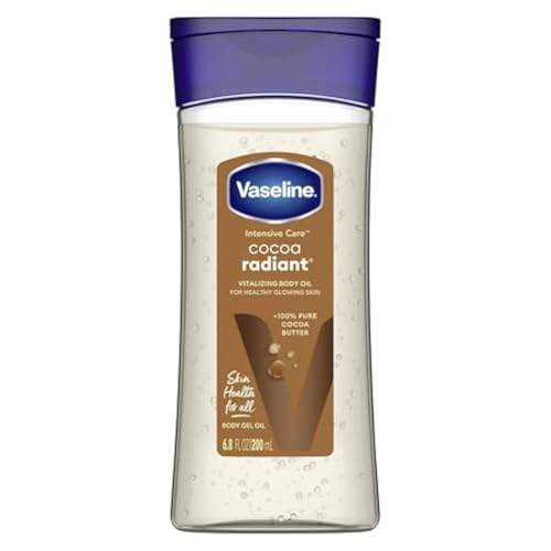 Vaseline Total Moisture Cocoa Radiant Body Gel Oil, 6.8 oz, feuchtigkeitsspendend, für intensive Hautpflege