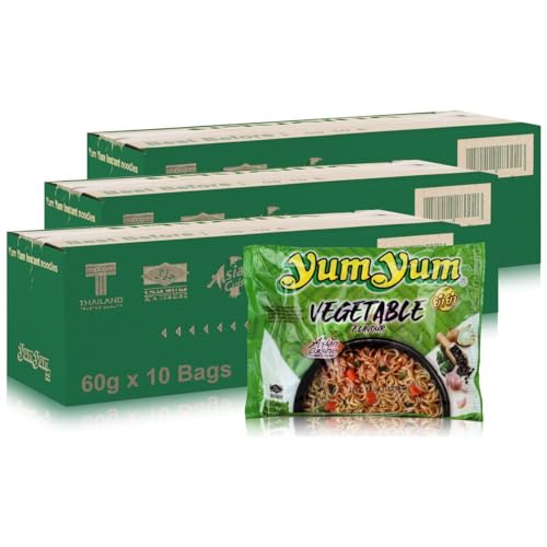 30 x 60g Instant Nudeln mit VEGETABLE / GEMÜSE Geschmack YumYum