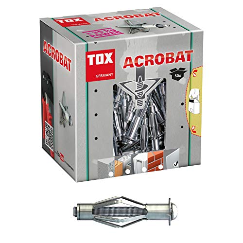 "✅ TOX Metall-Hohlraumdübel Acrobat M6 x 65 mm - Perfekte Befestigungslösung für Gipskartonplatten! 25 Stück verzinkt für optimale Stabilität! 🚀 #DoItYourself #Befestigungstechnik"