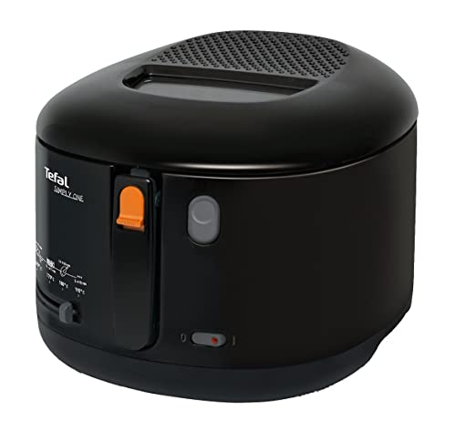 „Genuss ohne Reue: Tefal FF1608 Simply One Fritteuse mit XL 1,2 kg Kapazität, cool-touch Technologie, spülmaschinenfesten Teilen & verstellbarem Thermostat! 🍟🖤#Fritteuse #Tefal #Pommes“