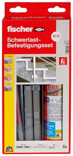 "Entdecke das fischer Schwerlast-Befestigungsset 300 T mit Ankerstange M10: Das ultimative Befestigungssystem für Innen & Außen! 💪🔧 Ideal für Beton & Mauerwerk! #Befestigung #Schwerlast #Fischer"