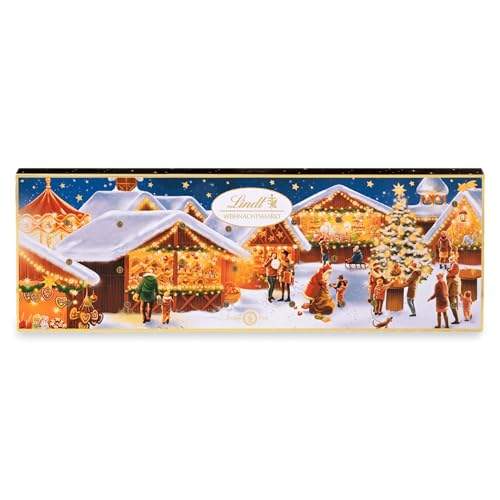 📍 **Lindt Schokolade Weihnachtsmarkt Adventskalender 2024 | 250 g | Adventskalender mit 24 süßen Überraschungen | Schokolade für die Weihnachtszeit | Schokoladen-Geschenk**