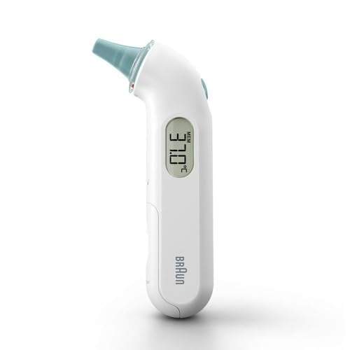 Braun IRT3030 Infrarot Ohrthermometer mit Braun Gehäuseschutz, präzise Messung, kinderfreundlich, einfach zu bedienen