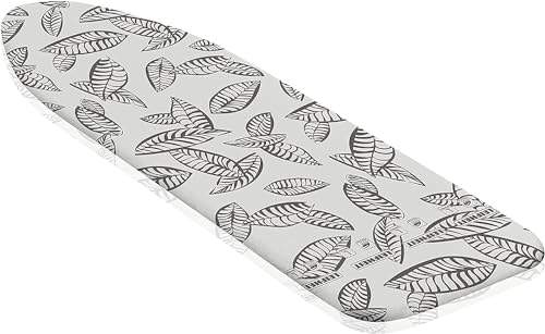 📍 **Leifheit Perfect Steam Universal Ironing Board Cover for Ironing Surfaces up to Maximum 140 x 45 cm, for steam stations, ideal heat distribution thanks to perforation, with elastic band**