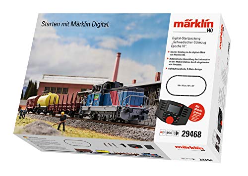 🚂 Märklin 29468: Digital-Startpackung Schwedischer Güterzug Epoche 6! Entdecke die faszinierende Spur H0 Modelleisenbahn mit Soundfunktionen, inkl. Mobile Station & C-Gleis! #Modelleisenbahn #Märklin #Epoche6