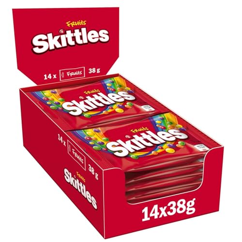 "🍬 Unwiderstehliches Skittles Angebot! 14 Beutel à 38g für nur 5,31€! 🌈 Jetzt bei Amazon Prime im Spar-Abo zuschlagen! #Skittles #Snacks #SparAbo #AmazonDeals"