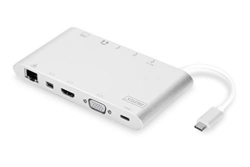 Entdecke die DIGITUS USB-C Docking Station: 11 Ports für ultimativen Anschluss – 4K HDMI, USB 3.0, RJ45 & mehr! Perfekt für dein Home Office! #USB_C #DockingStation #Multimedia #4K