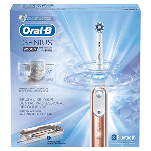 "Entdecke die Oral-B Genius 9000N in edlem Roségold – Die ultimative elektrische Zahnbürste von Braun für strahlendes Lächeln! 🌟🦷 #OralB #Zahnhygiene #Braun #Gesundheit"