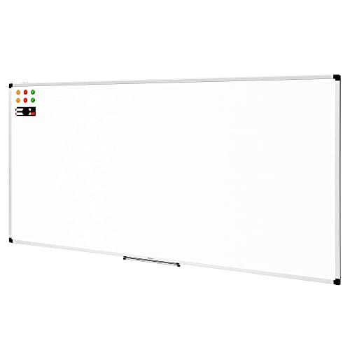 "Verwandeln Sie Ihren Raum mit dem Amazon Basics Magnetischen Whiteboard (240 x 120 cm)! Perfekt abwischbar & mit praktischer Stiftablage. #Whiteboard #HomeOffice #Produktivität"