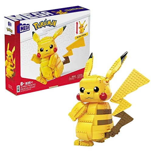 "Entdecke die MEGA Pokémon Figuren: Bau dir die 30cm Jumbo Pikachu Figur mit beweglichen Armen, Beinen, Ohren & Schweif! Perfektes Pokémon Spielzeug für Abenteurer ab 6 Jahren! #Pokémon #Spielzeug #JumboPikachu"