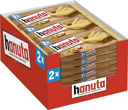 "Genieße den ultimativen Snack-Moment: Hanuta Waffeln im praktischen 18er-Pack! 🍫🥳 Perfekt für unterwegs! #Hanuta #SnackZeit #SüßesVergnügen"