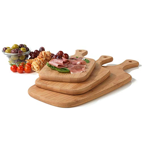 "Entdecke die 3-teiligen Salter Bambus Schneidebretter – ideal für Küche & Charcuterie! Stylisches Design, Haltegriff, 5 Jahre Garantie. #Küchenutensilien #Schneidebretter #Bambus"