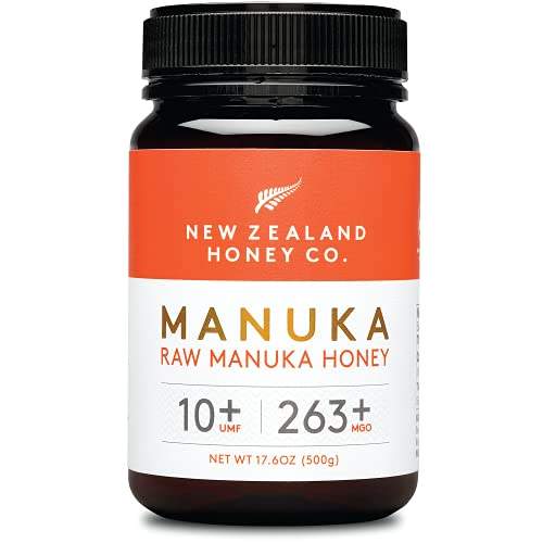 New Zealand Honey Co. Manuka Honig MGO 263+ / UMF 10+ | Aktiv und Roh | Hergestellt in Neuseeland | 500g