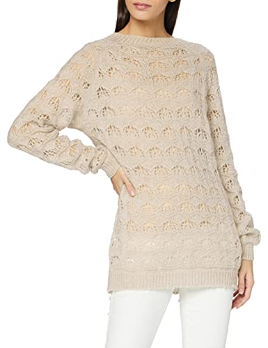 SPARKZ Damen Talli Pattern Knit Pullover, Pink (Pale Blush), 38 (Herstellergröße: Large)