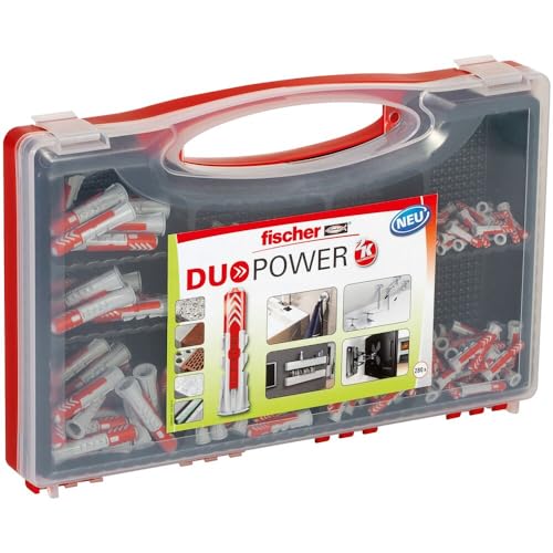 🔧 Entdecken Sie die fischer Red-Box DuoPower: Ihre Sortimentsbox mit 280 hochwertigen Dübeln für alle Baustoffe! Ideal für Heimwerker! #Befestigung #DübelSet #fischer