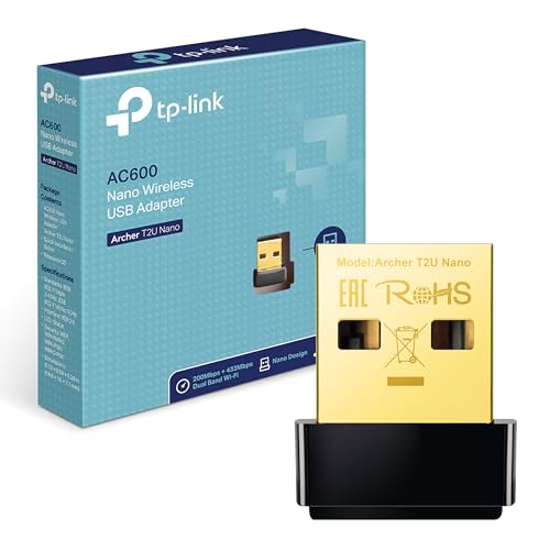 "Upgrade Deine WLAN-Verbindung mit dem TP-Link Archer T2U Nano AC600 USB Stick! 🚀⚡️ 433MBit/s auf 5GHz & 200MBit/s auf 2,4GHz! Kompatibel mit Windows & Mac! #WLAN #TPLink #USBAdapter"