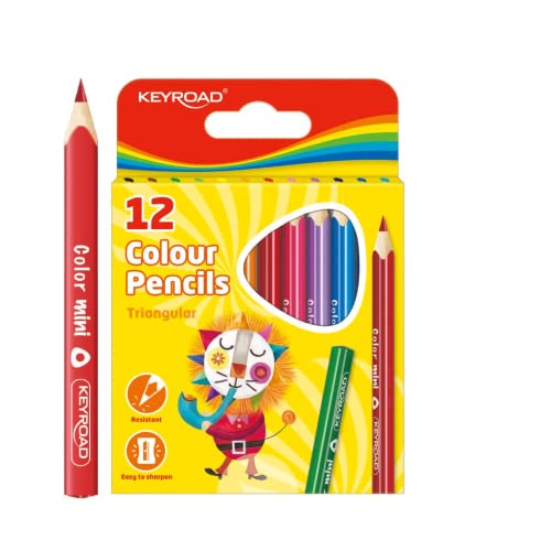 "Entdecke die KEYROAD Mini Buntstifte – 12 traumhafte Farben in ergonomischer Dreikantform! Perfekt für Kinder & Erwachsene, ideal für Malbücher! 🎨🖍️ #Buntstifte #Malspaß #Kreativität"