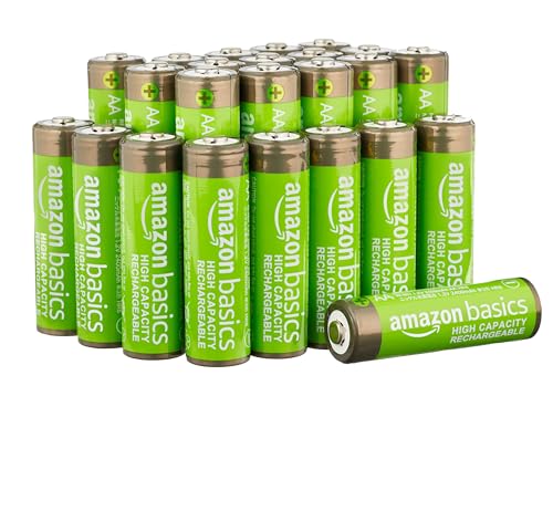 "Entdecken Sie die kraftvollen Amazon Basics AA-Batterien! Wiederaufladbar, 2400 mAh, vorgeladen und in praktischer 24er-Packung - perfekte Energie für Ihr Zuhause! #Batterien #Wiederaufladbar #AmazonBasics"