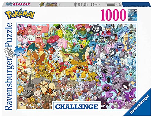 "Stell dich der Herausforderung! 🧩 Ravensburger 1000 Teile Puzzle: Pokémon Challenge – Entdecke alle 150 Pokémon der 1. Generation! Perfekt ab 14 Jahren. Ein ideales Pokémon Geschenk! #Pokemon #Puzzle"