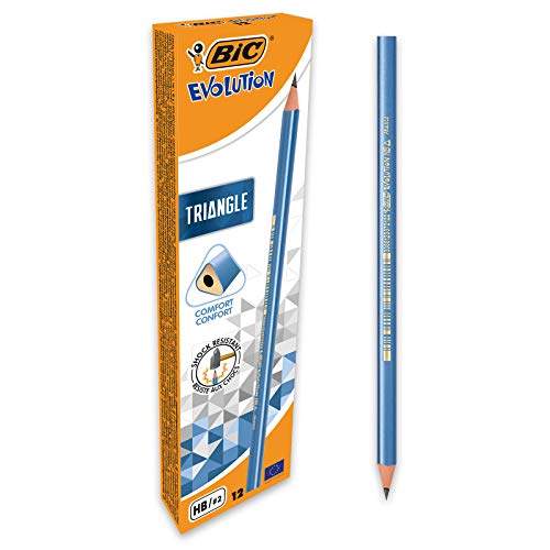 Entdecke den perfekten Schreibkomfort mit den BIC 964845 Evolution Triangle HB Dreikant-Bleistiften im 12er Pack! ✏️🖋️ Ideal für Schule & Büro! #BIC #Bleistifte #Schreibwaren #Schulbedarf