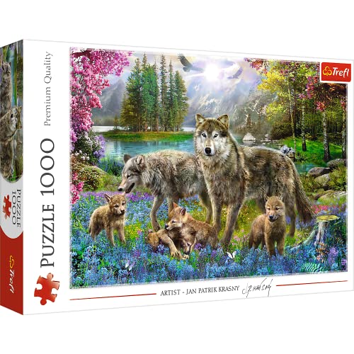 „Entdecke die faszinierende Wolfsfamilie: Trefl Premium Puzzle mit 1000 Teilen – ein Familienabenteuer für Erwachsene und Kinder ab 12 Jahren! 🐺🧩 #Puzzle #Trefl #Wolfsfamilie #Familienzeit“