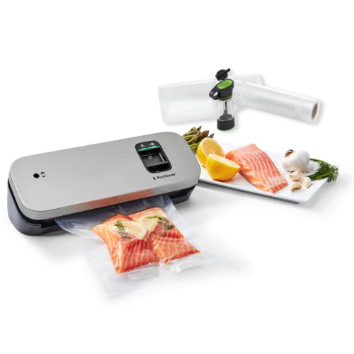 "Entdecke das FoodSaver VS1190X: Kompaktes Vakuumiergerät mit Handheld-Funktion, 1 Rolle & 5 Beutel! Perfekt für frische Lebensmittel. #FoodSaver #Vakuumieren #Küchenhelfer #Frischhalten"