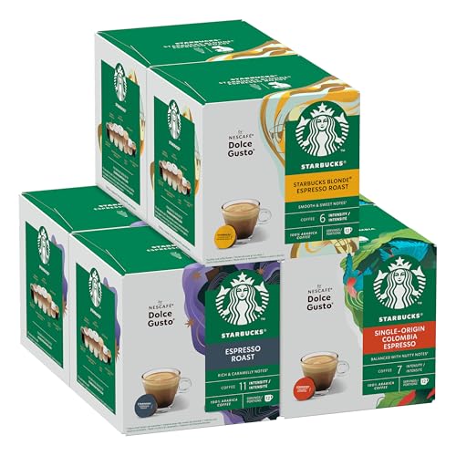 ☕ Entdecke das exklusive STARBUCKS Probierset: 6 Varianten für perfekten Espresso mit Nescafé Dolce Gusto - 72 Kapseln für großen Genuss! Jetzt bei Amazon sichern! #KaffeeLiebhaber #Starbucks #Nescafé