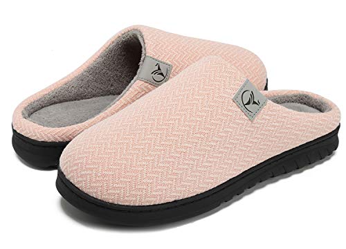 "VIFUUR Hausschuhe für Herren & Damen – Bequeme Memory Foam Pantoffeln mit plüschigem Futter! Rutschfeste Sohle für drinnen & draußen! 🌟 Rosa 36/37 – perfekter Komfort! #Hausschuhe #MemoryFoam"