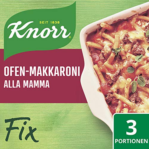 📍 **Knorr Fix seasoning mixture oven macaroni alla mamma for a delicious pasta dish without flavour-enhancing additives 48 g**