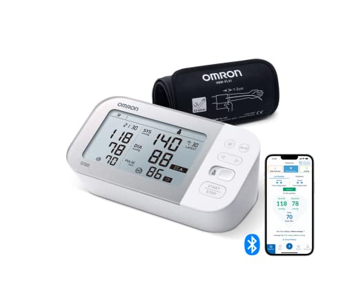 📍 **Omron X7 Smart upper arm blood pressure monitor with Bluetooth and Intelli wrap cuff, indicates possible atrial fibrillation (Afib)**