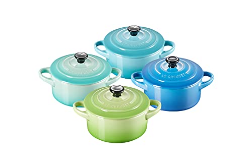 🌊 Entdecke das verführerische Le Creuset 4er-Set Mini Cocottes! Ideal für kreative Köstlichkeiten, je 200 ml. In traumhaften Meeresfarben: Grün, Türkis, Blau & Mint! 🍽️ #Kochen #LeCreuset #Küchenliebe