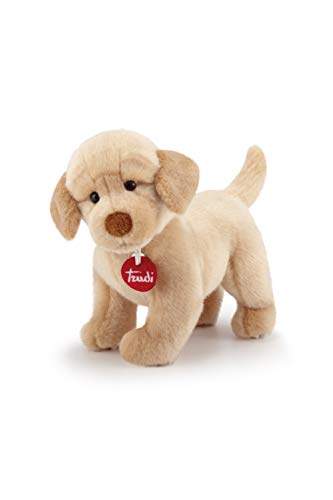 Trudi 22872 Klassik Plüschhund Labrador Liam ca. 19 cm, Größe S, hochwertiges Stofftier mit weichen Materialien, Plüschtier mit realistischen Details, waschbar, Kuscheltier für Kinder, Beige