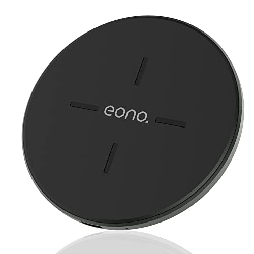 Entdecke das Eono C1 kabellose 15W Qi Ladegerät – schnelles Induktionsladen für dein iPhone 13/12 Mini/Pro! Stilvolles, schwarzes Design für alle, die kabellos lieben. #WirelessCharger #FastCharging