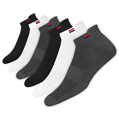 "Entdecke die NAVYSPORT Sneaker Socken - 6 Paar bunte Baumwoll-Sportsocken für Herren und Damen (EU 43-46)! Perfekt für jeden Sport! #SneakerSocken #Baumwolle #Sportausrüstung"