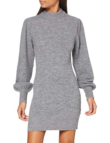 SPARKZ COPENHAGEN Damen Kendra Long Knit Pullover, Grey Melange, L