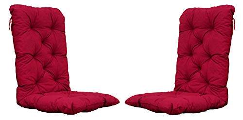 Chicreat Set mit 2 Hochlehnersesseln, 120 x 50 x 8 cm, Rot