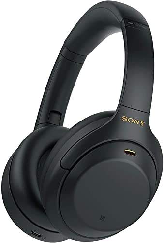 Sony WH-1000XM4 Bluetooth Noise Cancelling Kopfhörer, 30h Akku, Touch Sensor, Alexa optimiert, Schwarz