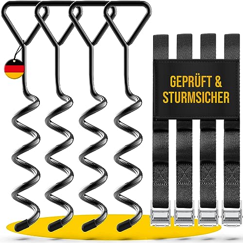 🌟 SCHMITZ.Tools Trampolin Erdanker Set - Extra sichere Premium Befestigung! 🏗️ Verstellbarer XXL-Gurt 2,50m, rostfrei & stabil - Ideal für Sicherheit beim Springen! #Trampolin #Sicherheit #Erdanker #OutdoorFun