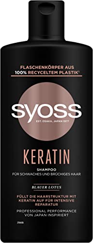 syoss shampoo 440ml mit keratin, fuller hair 5 volume oder color, je 2,04