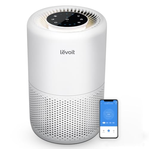 📍 **Levoit Air Purifier with App Control, H13 HEPA Air Filter, 170 m³/h CADR, up to 35 m², Air Purifier for Allergy Sufferers, Smokers, Alexa-Compatible, 24 dB Quiet / Sleep Mode, Timer, Core 200S**