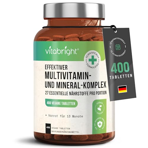 Entdecke die Kraft von VitaBright: Hochdosierte Multivitamin-Tabletten für 13 Monate voller Vitalität! Perfekt für Männer & Frauen! 🌟 #Vitamins #Minerals #Vegan #Nahrungsergänzung