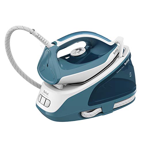 "Entdecken Sie die Tefal Dampfbügelstation Express Easy SV6131: 5,8 Bar Power, 350 g/min Dampfstoß & Calc Clear-Technologie für müheloses Bügeln! #Tefal #Bügelstation #Dampf"