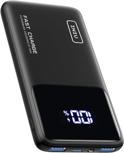 iniu power bank 10000mAh slim fast charging 22.5W usb c für iphone 16 15 14 13 samsung S21